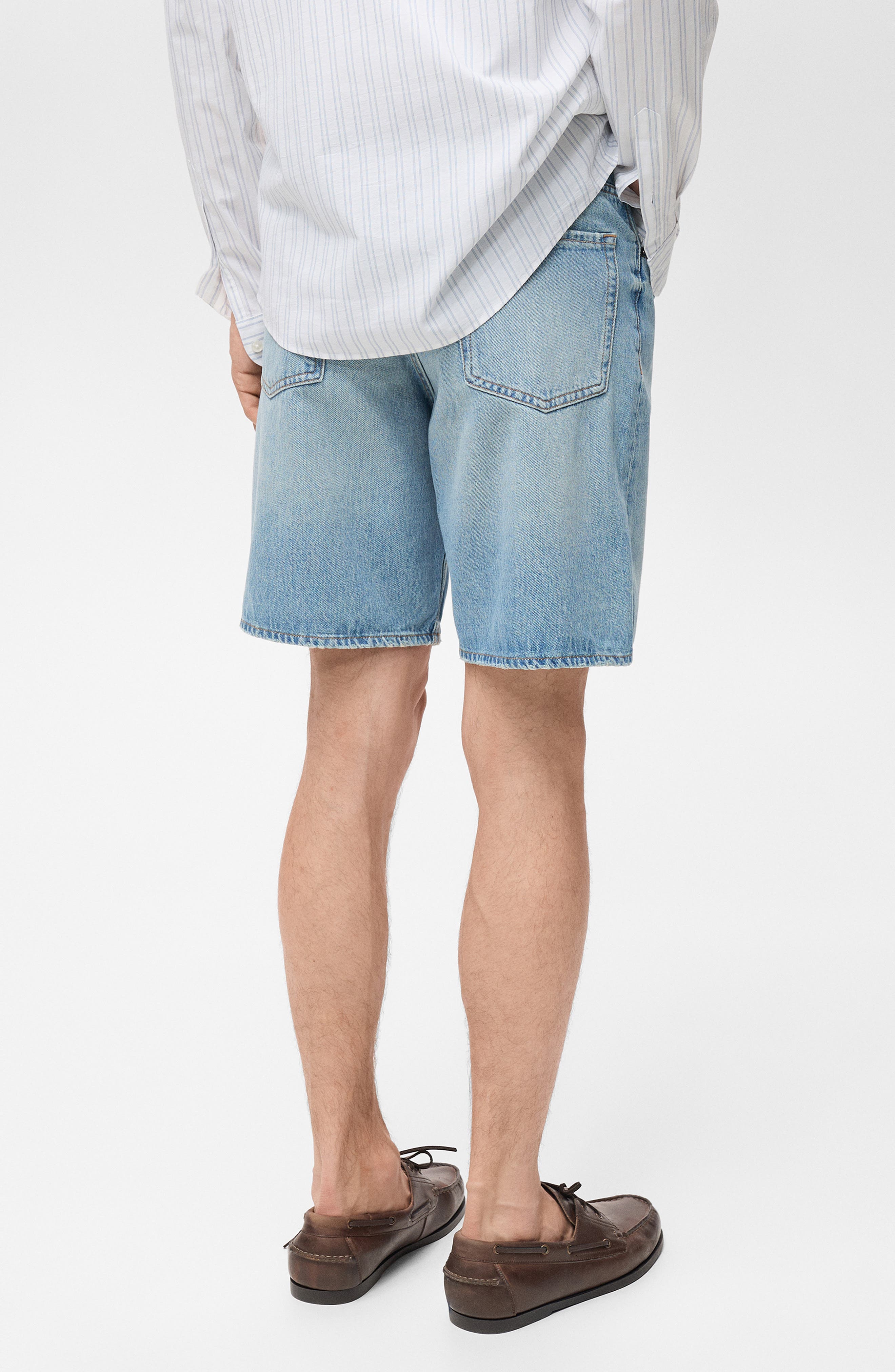 Denim Bermuda Shorts - image 4