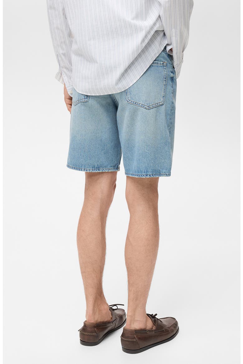 Denim Bermuda Shorts, Alternate, color, MEDIUM BLUE