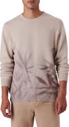 Bugatchi Leaf Print Cotton Sweater