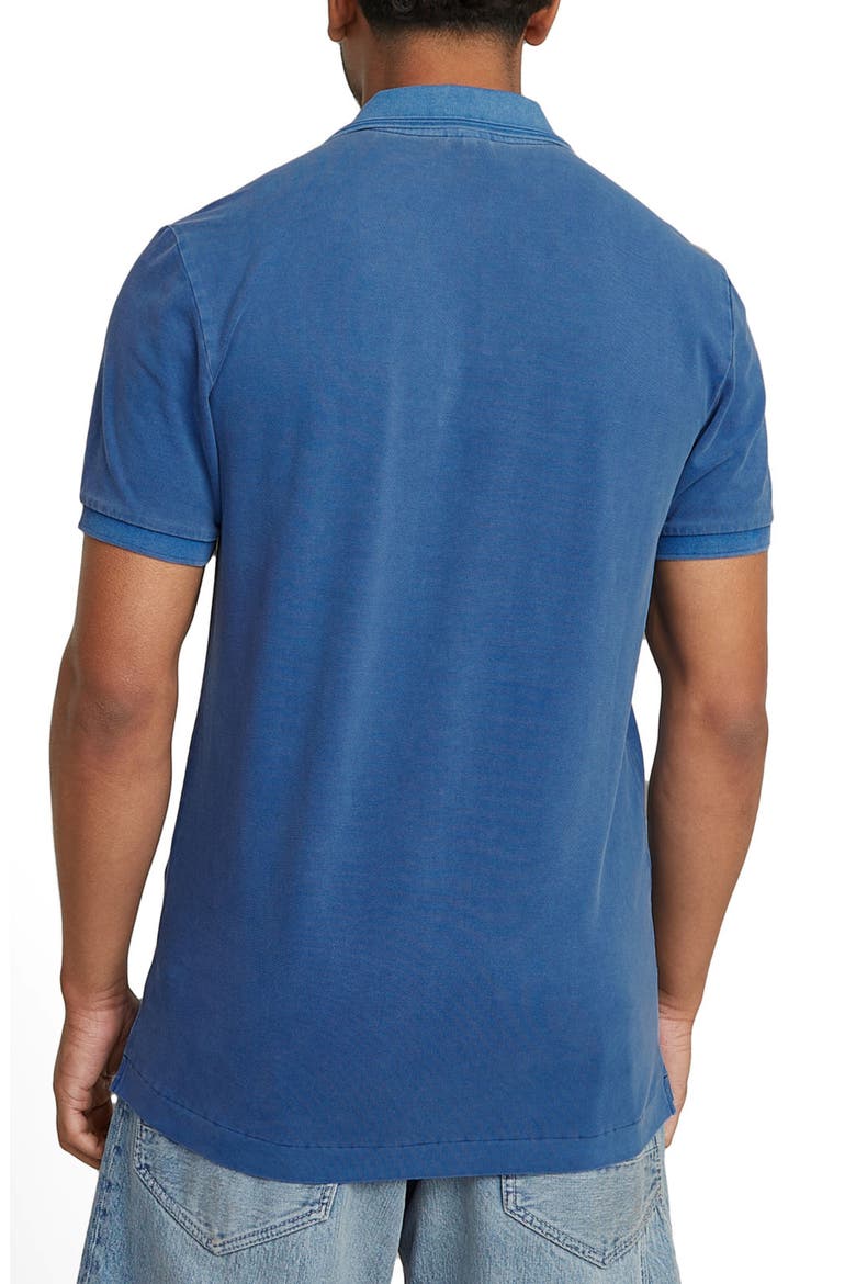 Dunda Slim Fit Overdye Piqué Polo, Alternate, color, PILOT GD