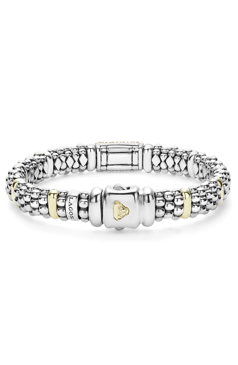 LAGOS Signature Caviar Pavé Diamond Bracelet, Alternate, color, 