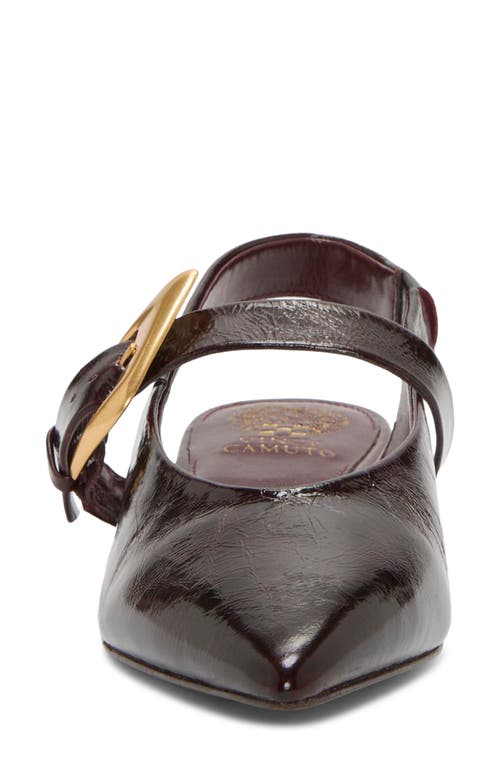 Vince Camuto Amoret Pointed Toe Slingback Flat In Burgundy