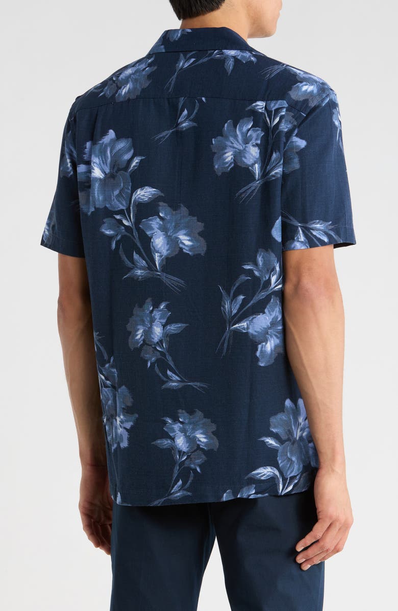 Ted Baker Floral Short Sleeve Button-Up Shirt, Alternate, color,
