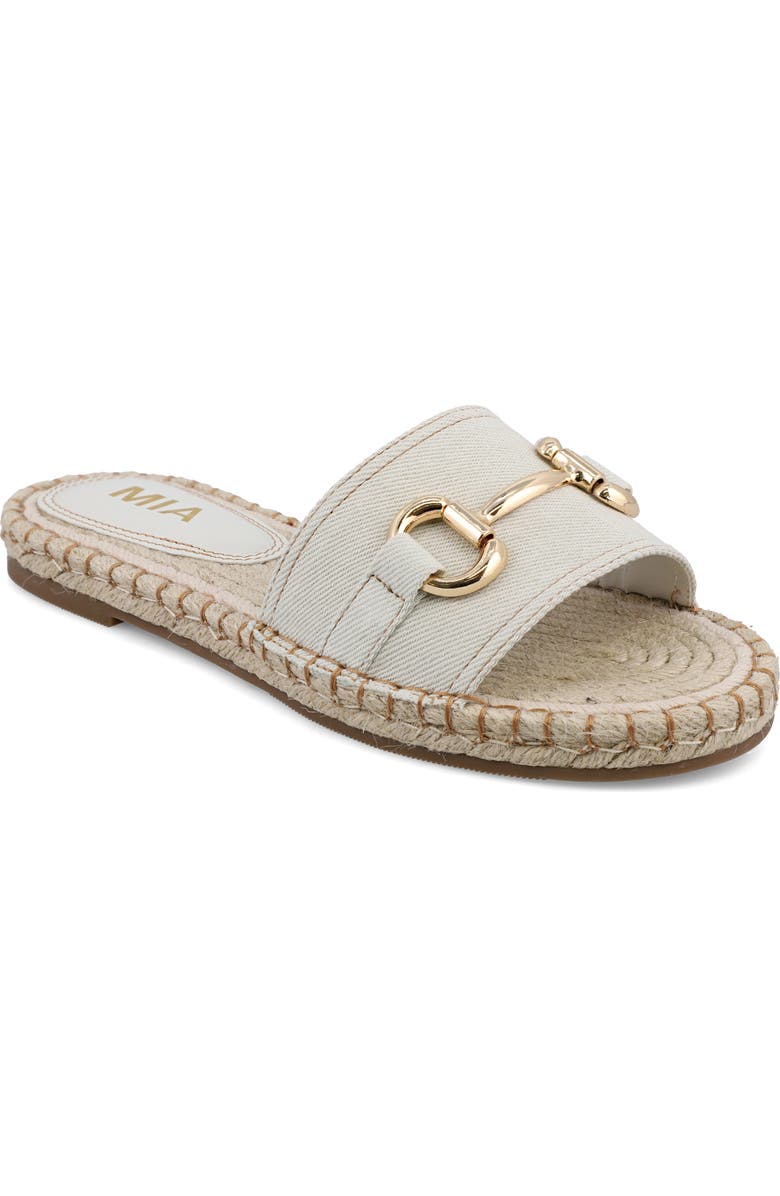 MIA Cadiz Espadrille Slide Sandal, Main, color, Bone
