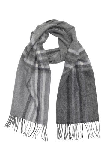 Nordstrom Rack Cashmere Fringe Scarf In Gray