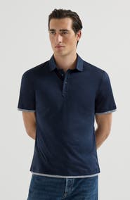 Brunello Cucinelli Polo with shirt collar