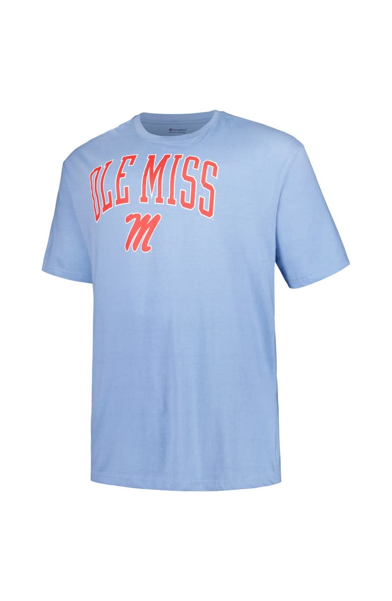 Champion Men's Champion Powder Blue Ole Miss Rebels Big & Tall Arch Over Logo T-Shirt, Alternate, color, 