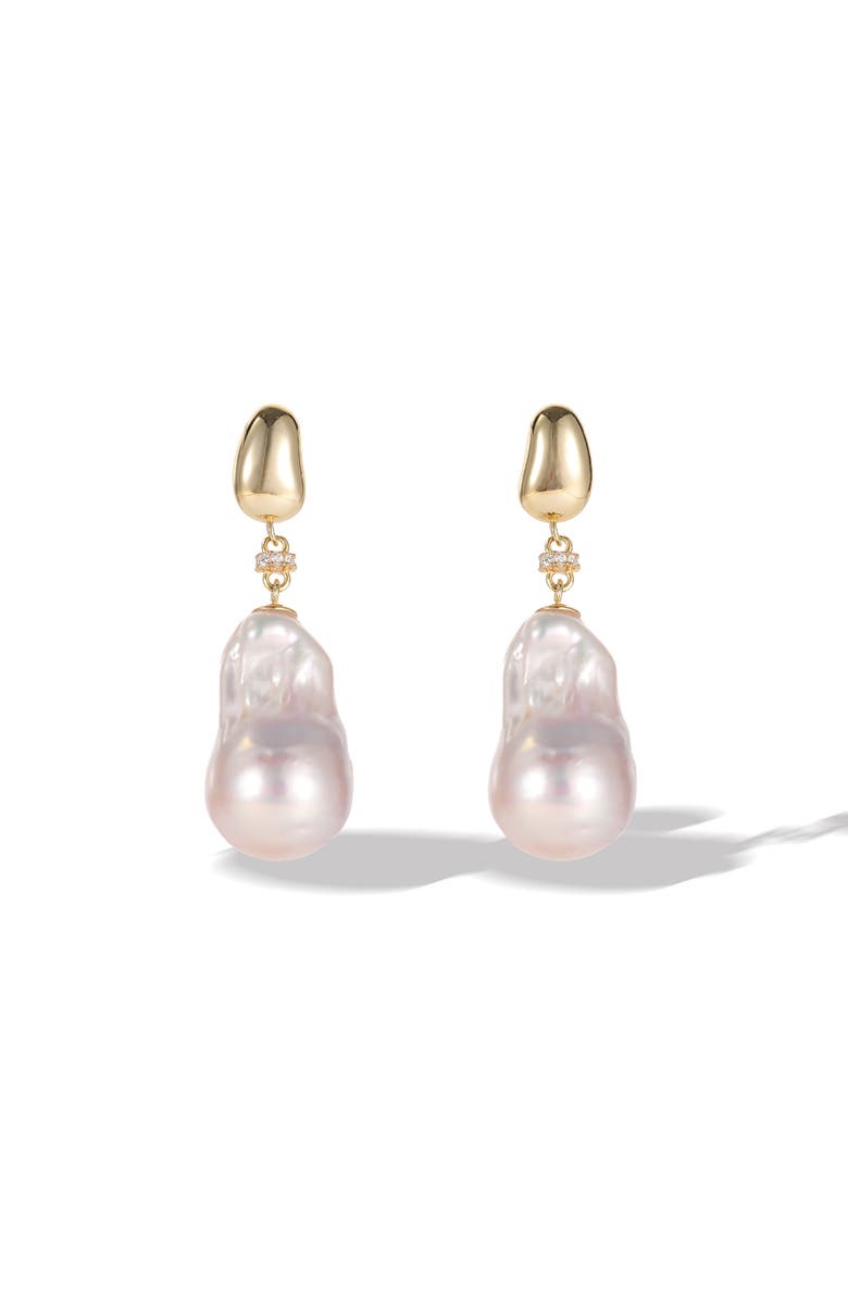 Classicharms Doris Freshwater Baroque Pearl Drop Earrings, Main, color, 