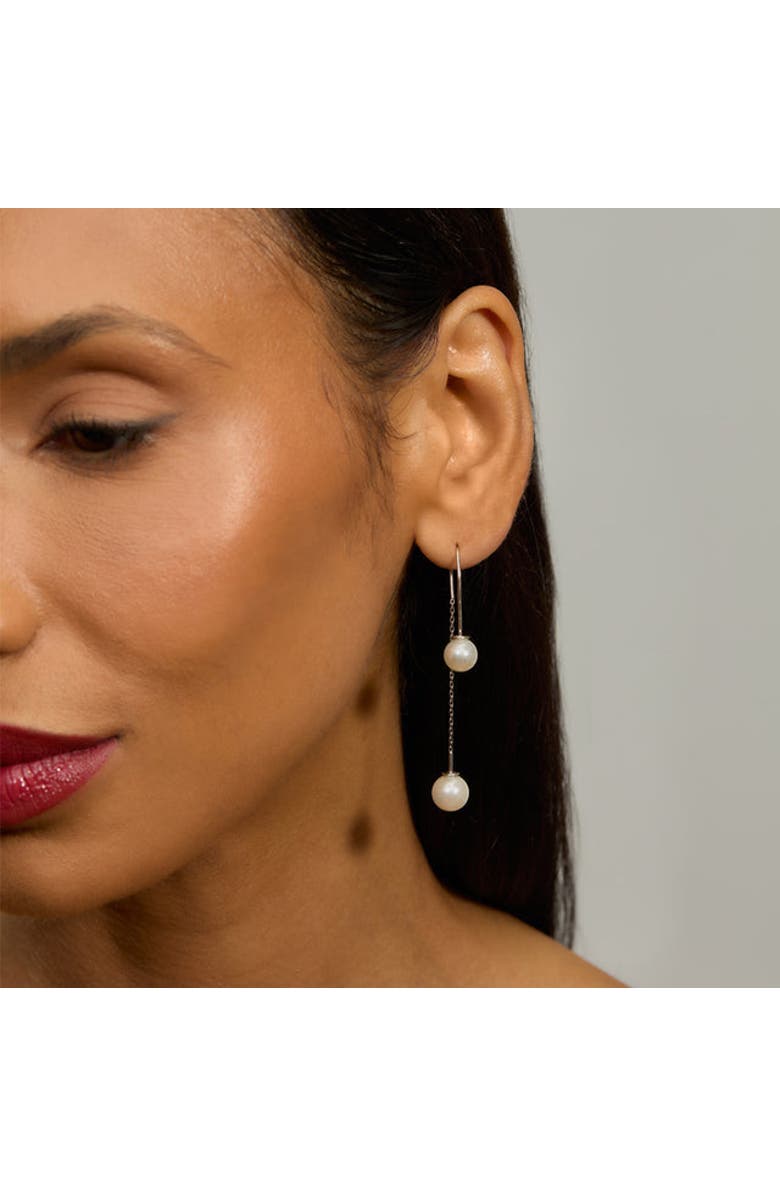 Lucy Quartermaine Double Pearl Earrings, Alternate, color,