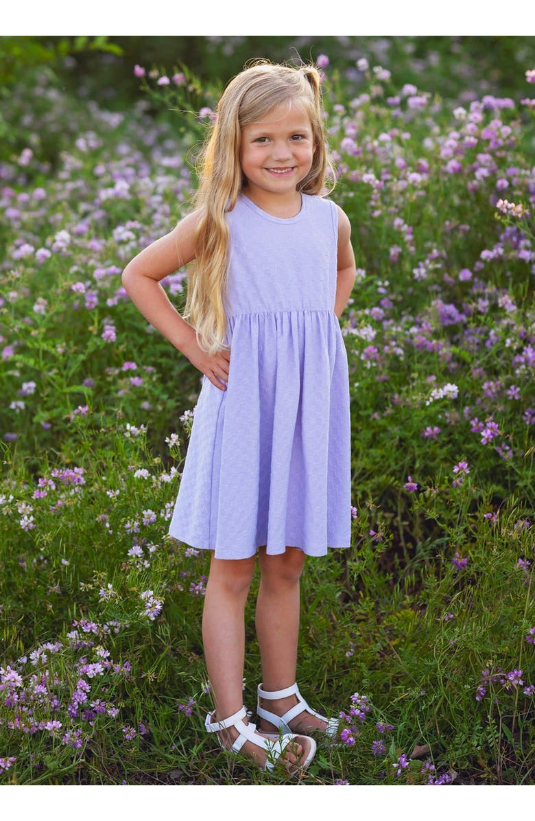 Mabel + Honey Malibu Drop Waist Purple Dress, Alternate, color, Purple