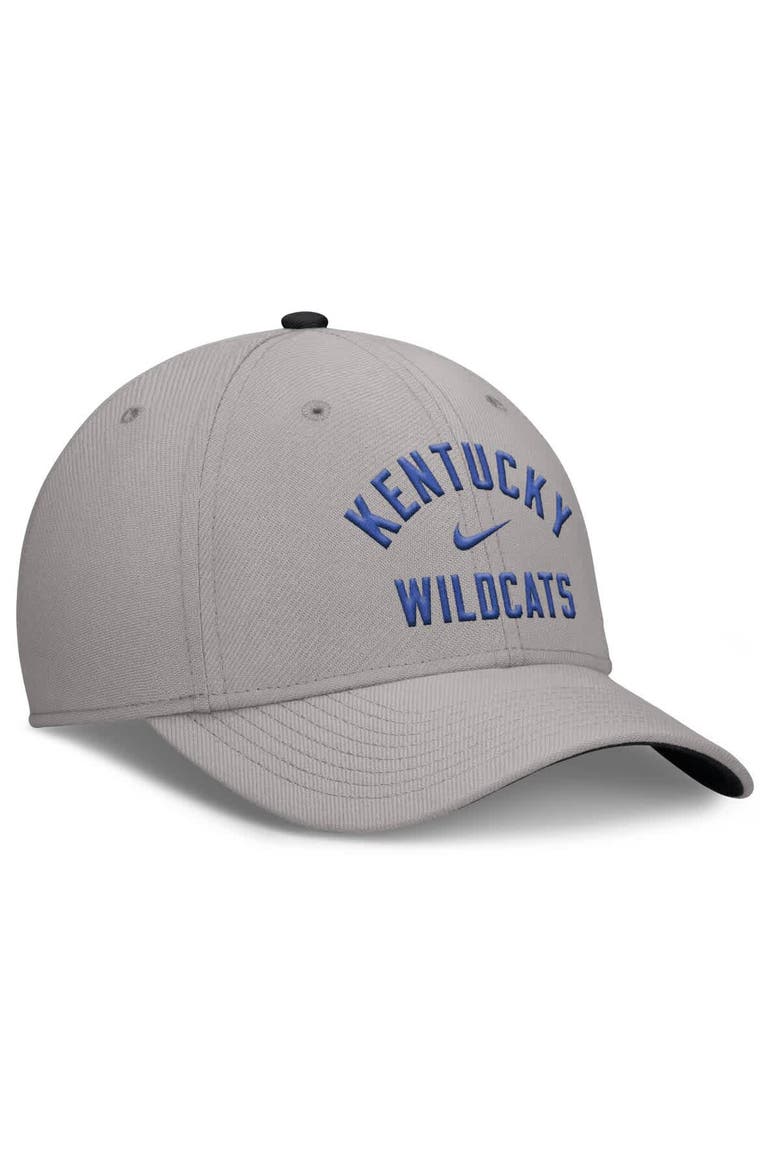 Men's Nike Gray Kentucky Wildcats Rise Prep Performance Flex Hat, Alternate, color, Gray