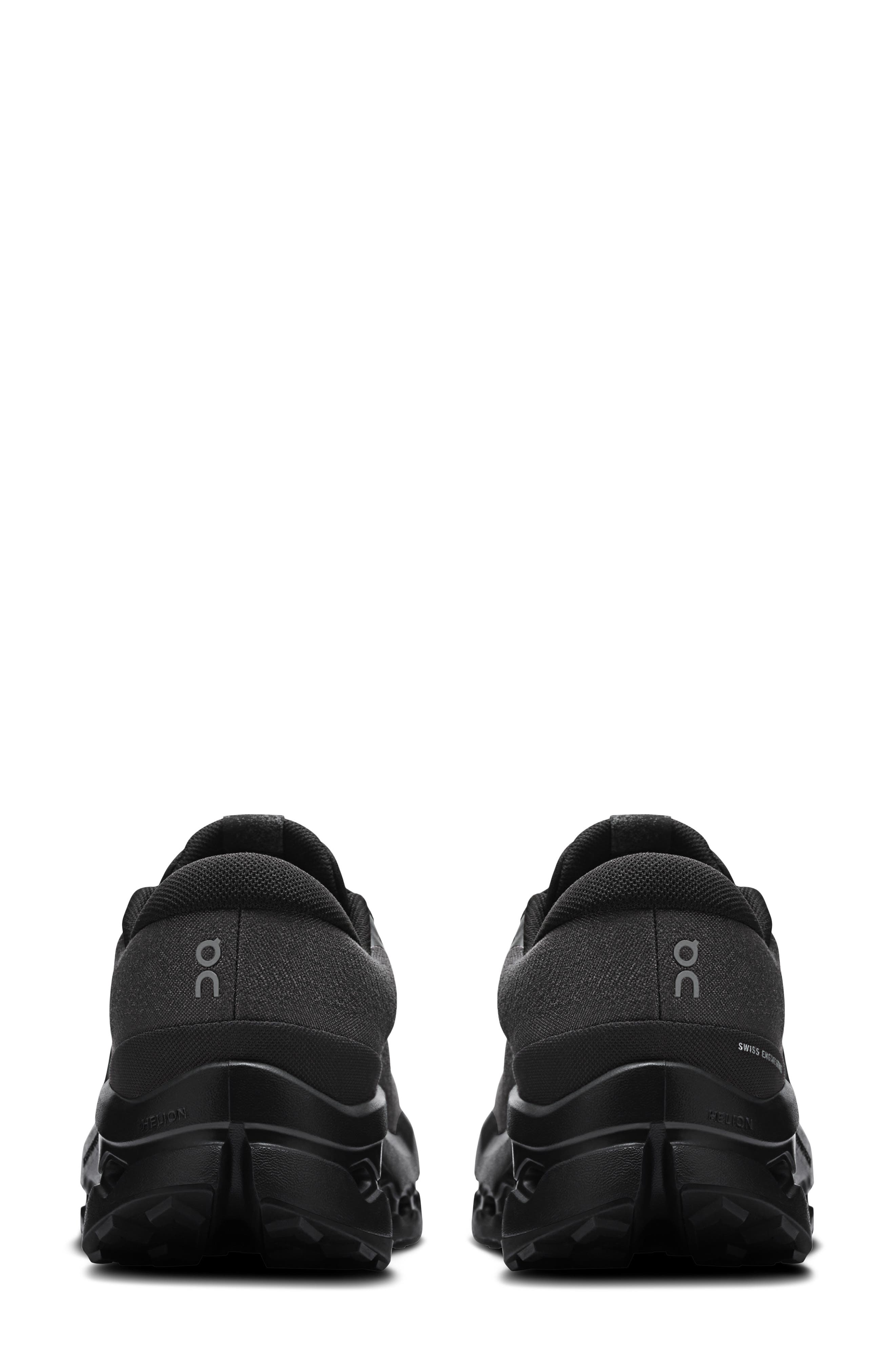 On Cloudsurfer Trail 2 Waterproof Trail Running Shoe, Alternate, color, Black/ Black