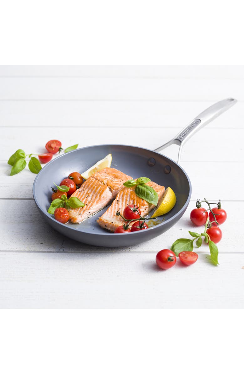 GreenPan Paris 8-Inch Anodized Aluminum Ceramic Nonstick Frying Pan, Alternate, color, Grey