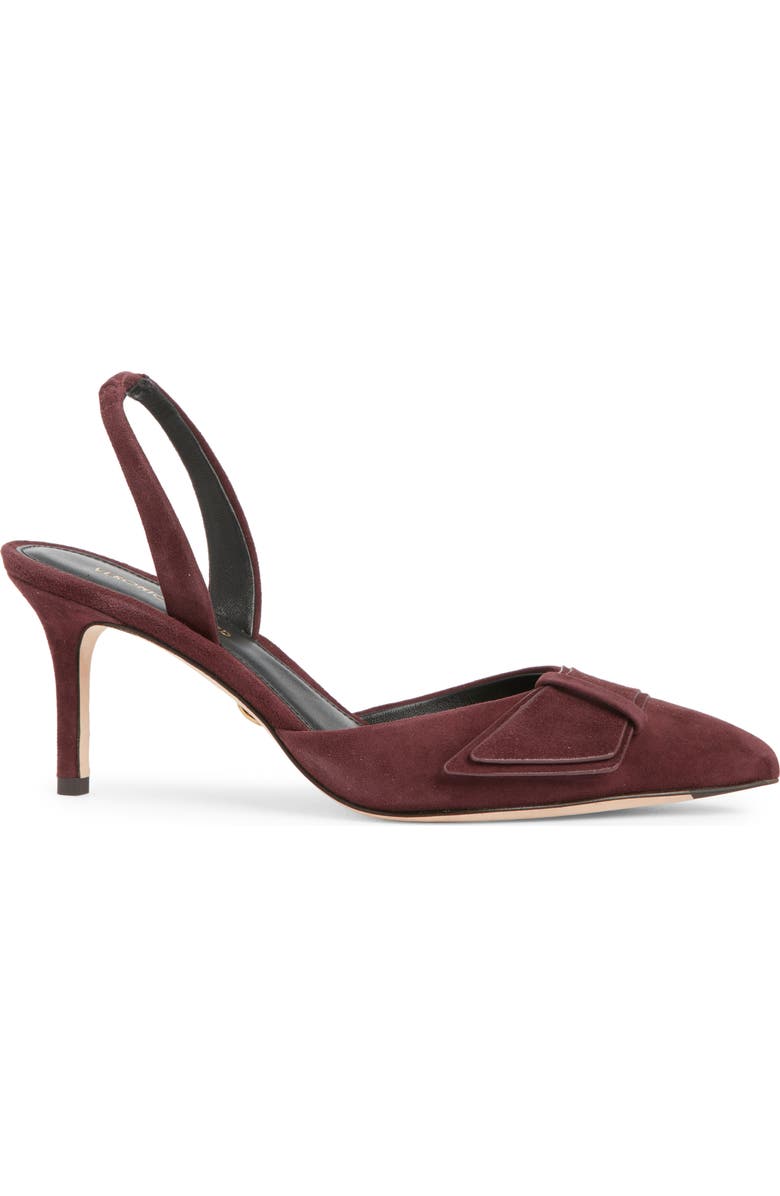 Veronica Beard Lisbeth Slingback Pointed Toe Pump, Alternate, color, Port
