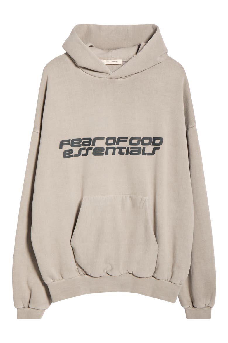 '90s Fleece Logo Graphic Hoodie, Alternate, color, SMOKE GREY