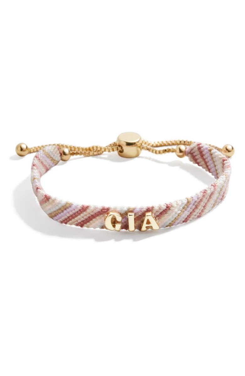BaubleBar Custom Woven Friendship Bracelet, Main, color, 