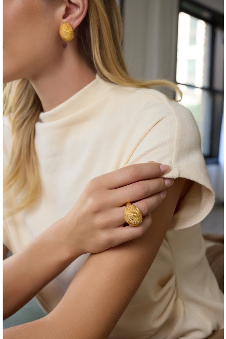 Textured Knot Adjustable Cocktail Ring, Alternate, color, GOLD