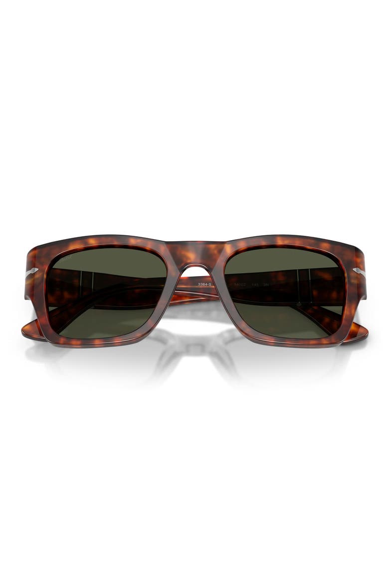54mm Square Sunglasses, Alternate, color, HAVANA / GREEN