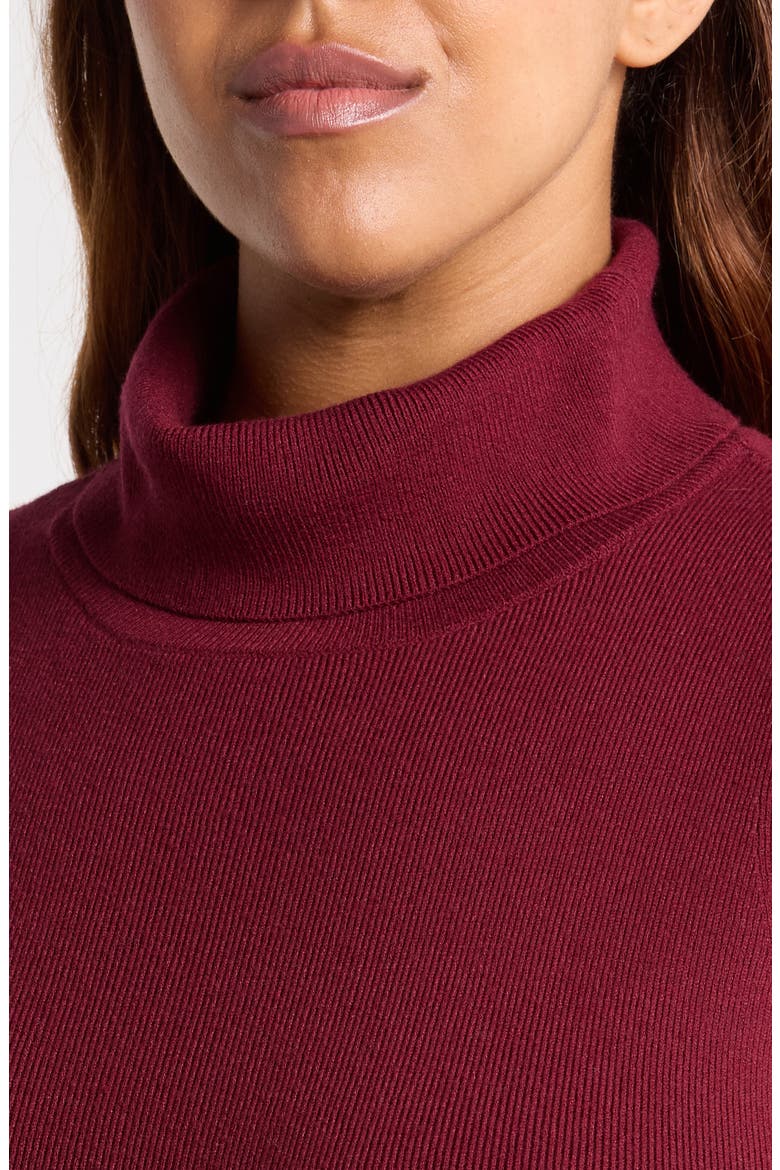 Kelly Sleeveless Turtleneck Top, Alternate, color, CHERRY