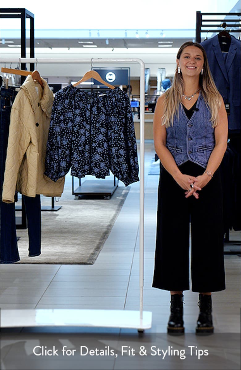 Print Raglan Sleeve Cotton Top, sales video thumbnail