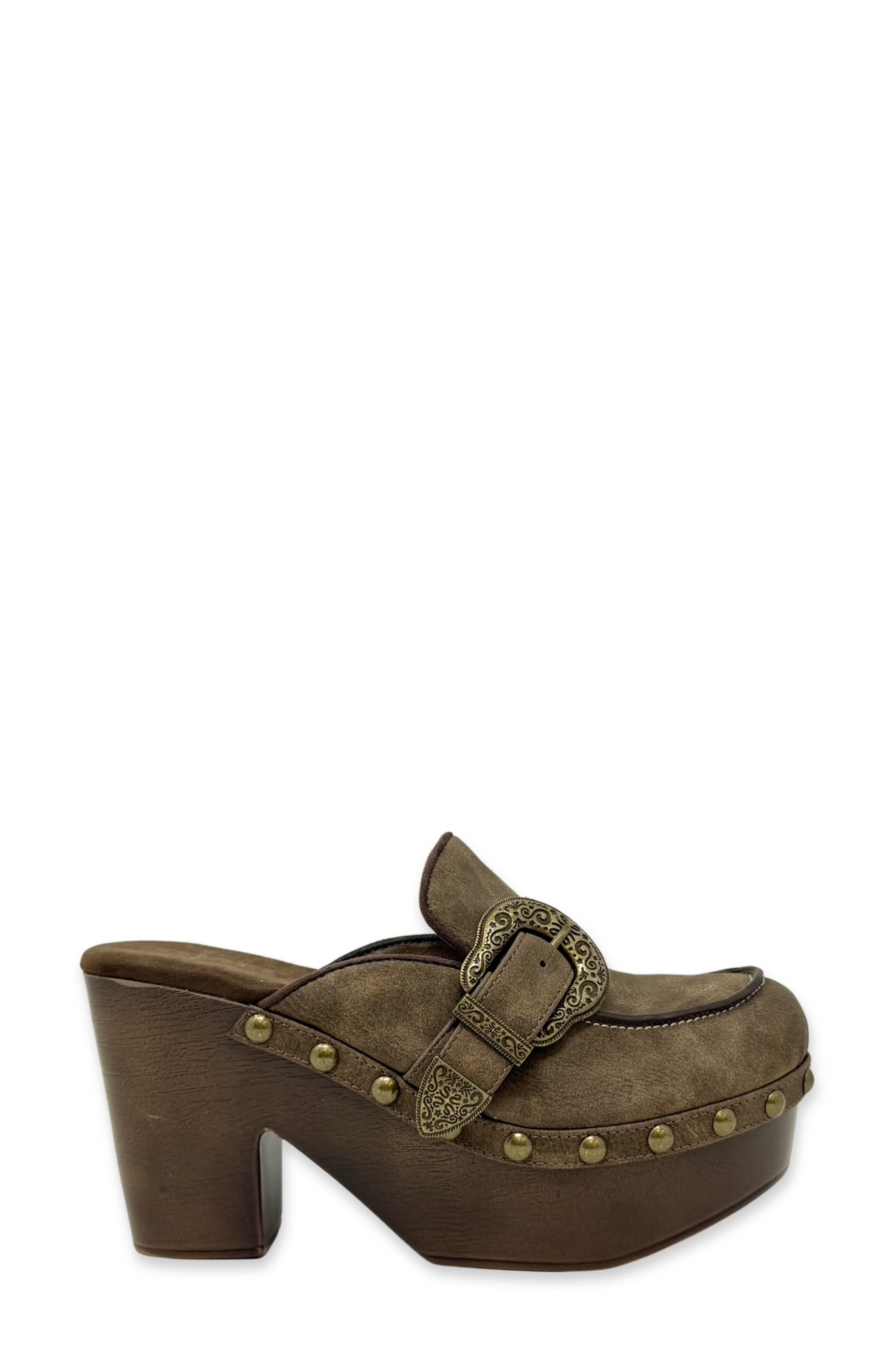 Keyla Clog, Alternate, color, CHOCOLATE