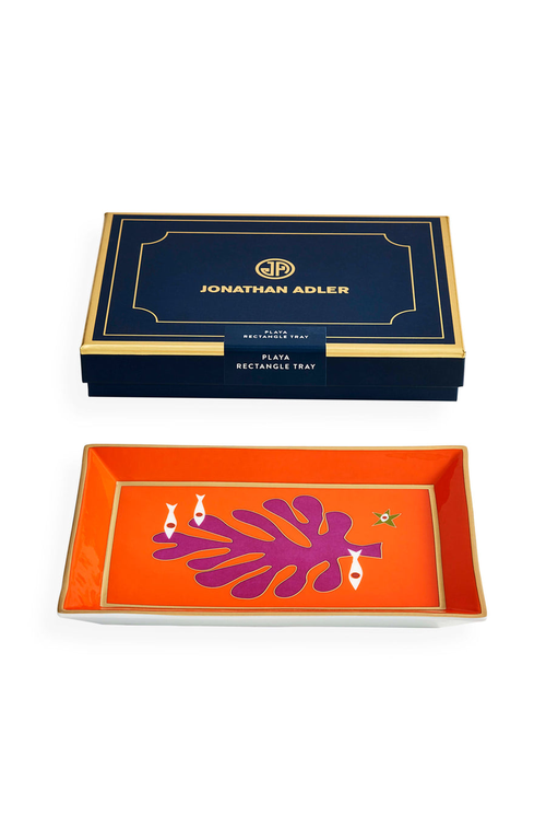 Jonathan Adler Playa Rectangle Tray In Multi