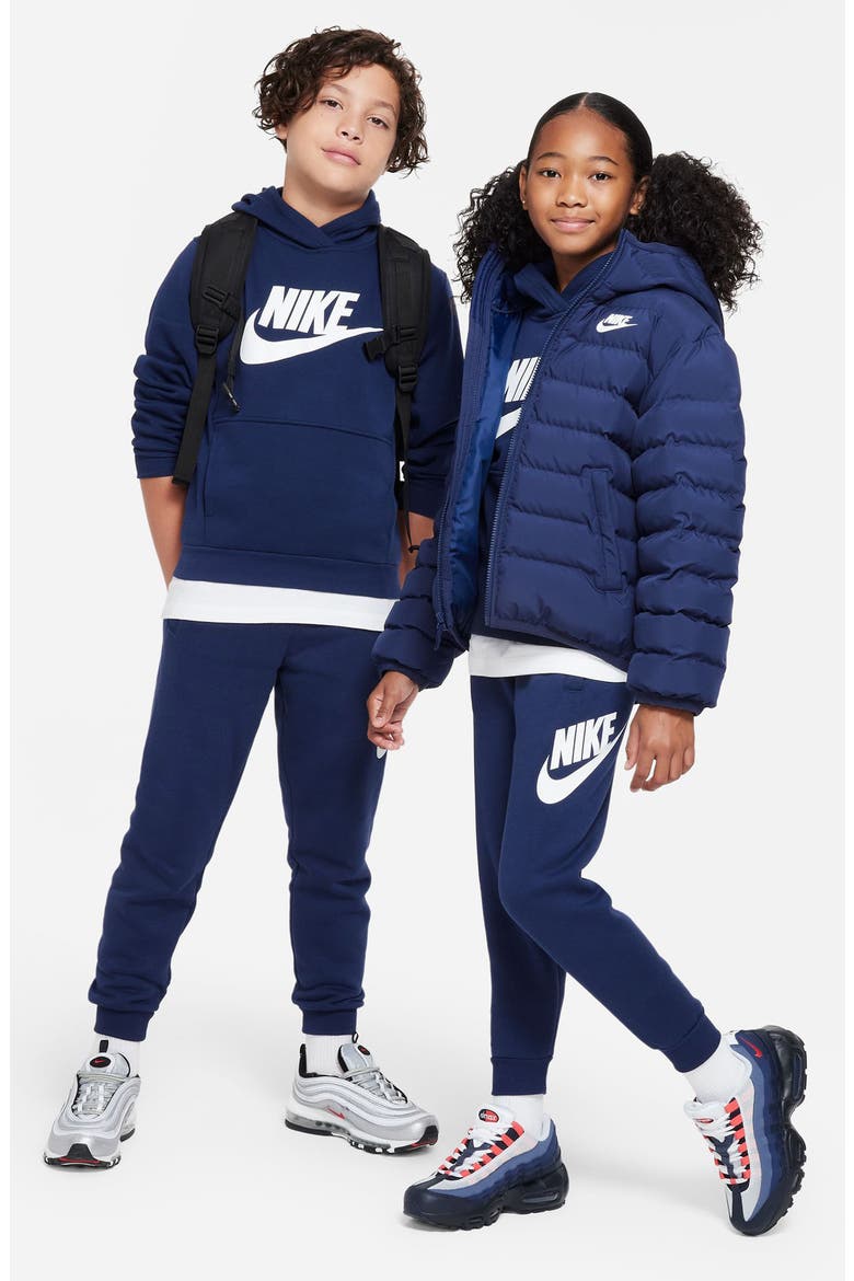 Kids' Sportswear Club Fleece Joggers, Alternate, color, 410 MIDNIGHT NAVY/WHITE
