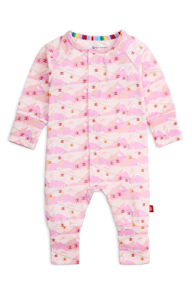 Magnetic Me Pink Après Chic Magnetic Closure Convertible Romper, Main, color, Pink