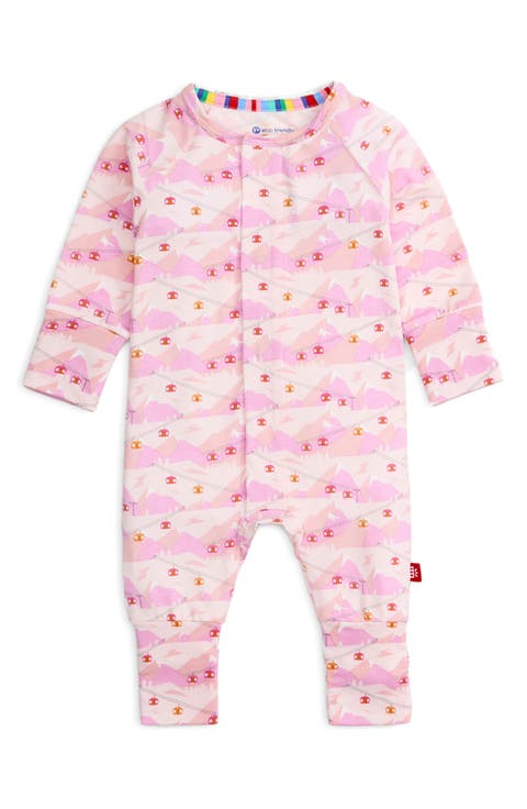 Pink Après Chic Magnetic Closure Convertible Romper (Baby)