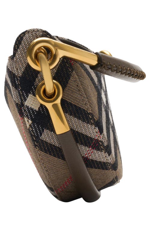 Burberry Bridle Check Clutch In Brown