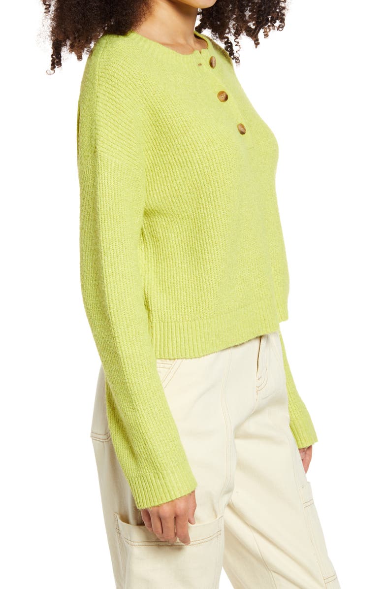 BP. Ribbed Sweater Henley, Alternate, color,