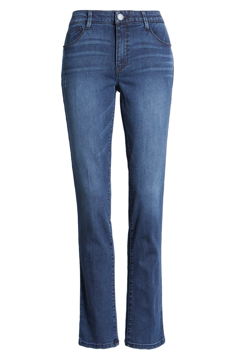 Wit & Wisdom Ab-Solution High Waist Ankle Straight Leg Jeans, Alternate, color,