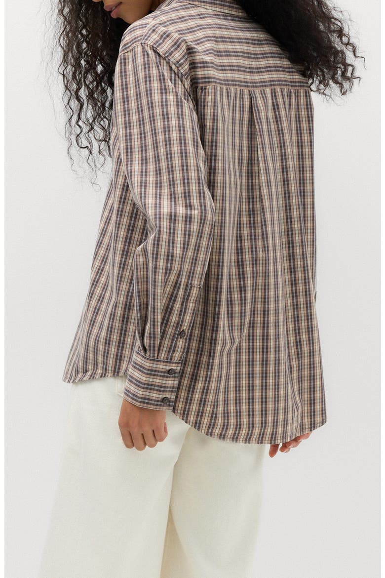 Check Shirt, Alternate, color, BROWN MIX