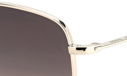 Rag & Bone 52mm Gradient Square Sunglasses In Gold/brown Gradient