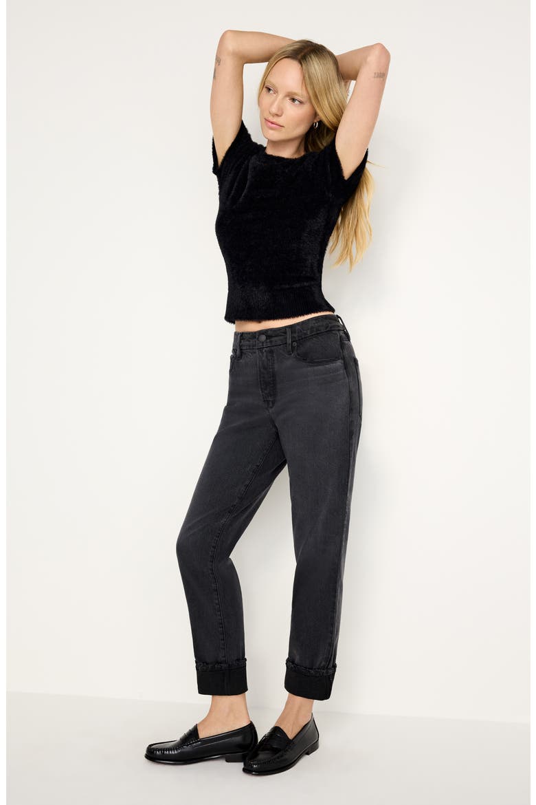 Soft-Tech Relaxed Fit Jeans, Alternate, color, BLACK321