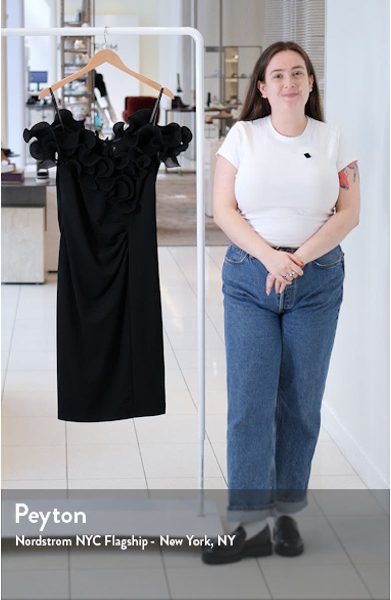 Wire Trim Off the Shoulder Sheath Dress, sales video thumbnail