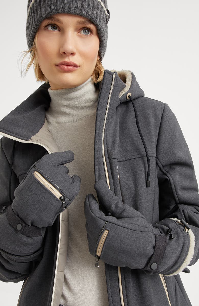 Brunello Cucinelli Tropical Luxury Wool gloves, Alternate, color, 