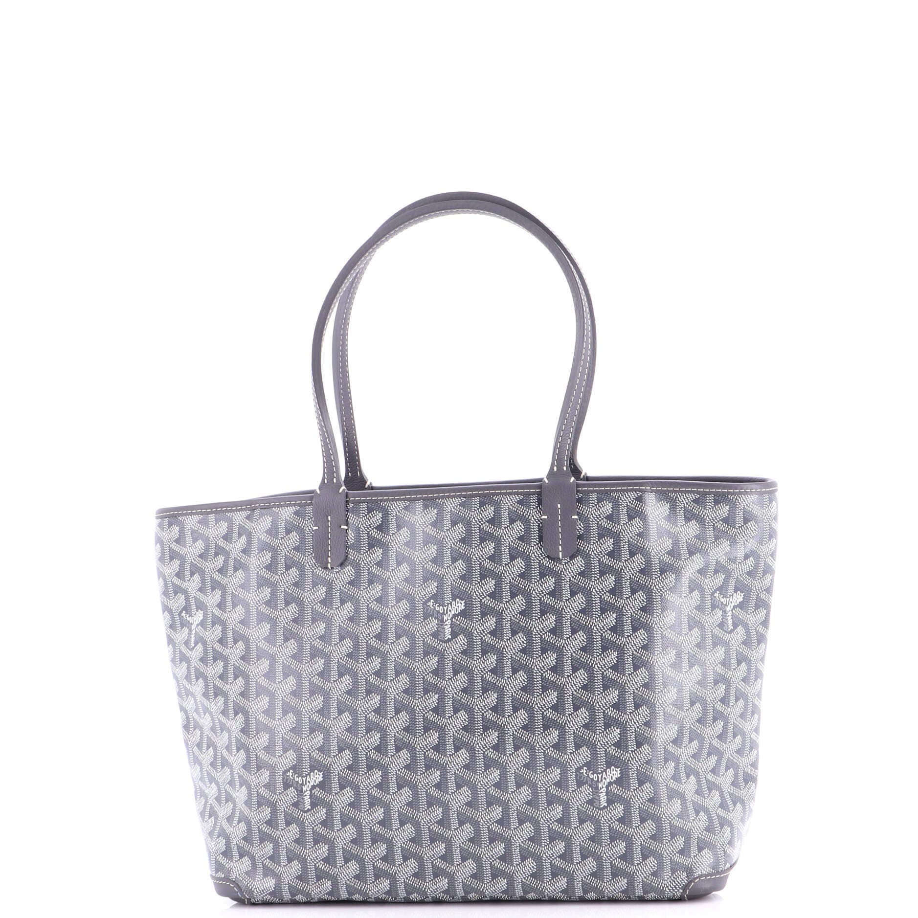Pre-Owned Goyard Artois Tote Coated Canvas PM, Alternate, color, Gray
