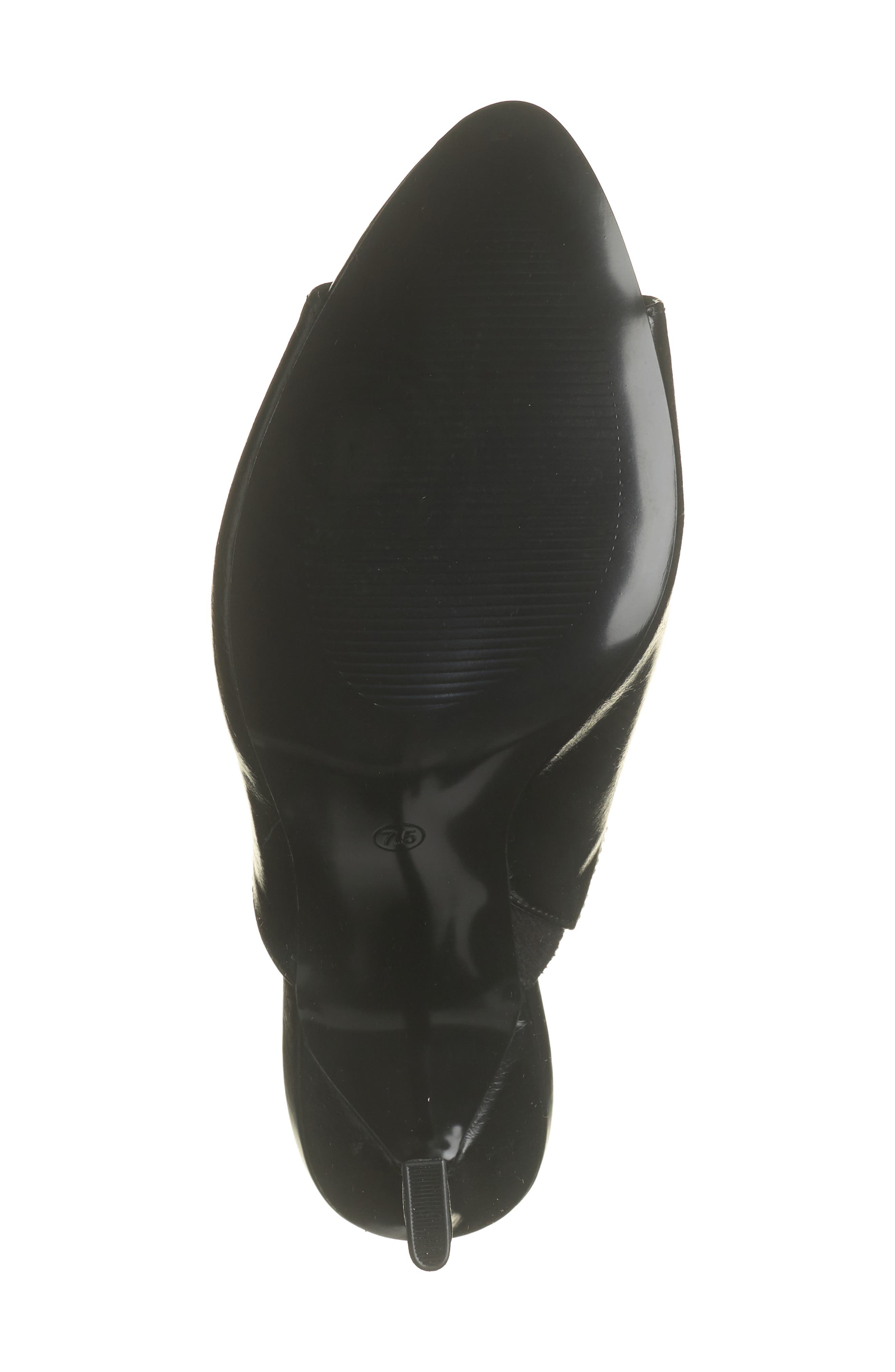 Steve Madden Dayla Peep Toe Mule, Alternate, color, Black Leather