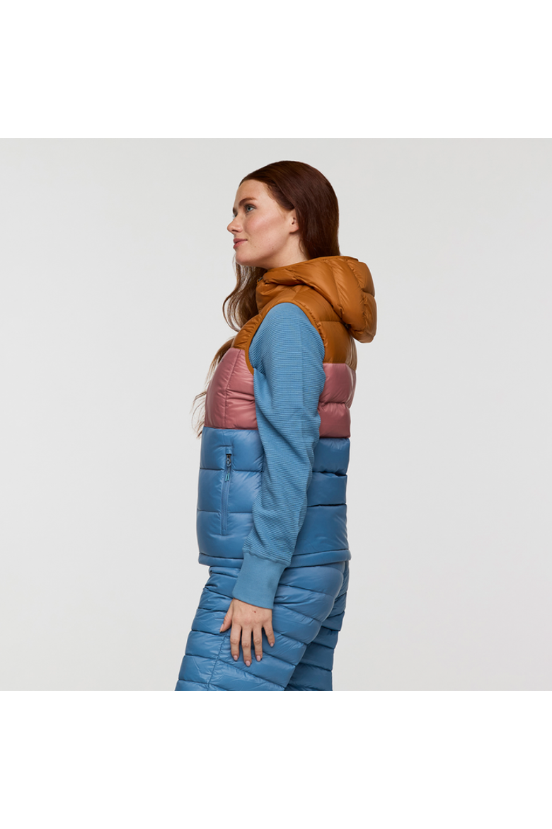 Fuego Max Down Vest - Women's, Alternate, color, Bronze/Deep Sea