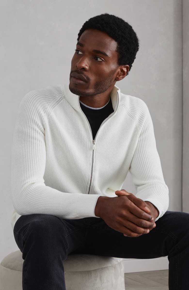 Brunello Cucinelli Zip-front cardigan, Alternate, color, 