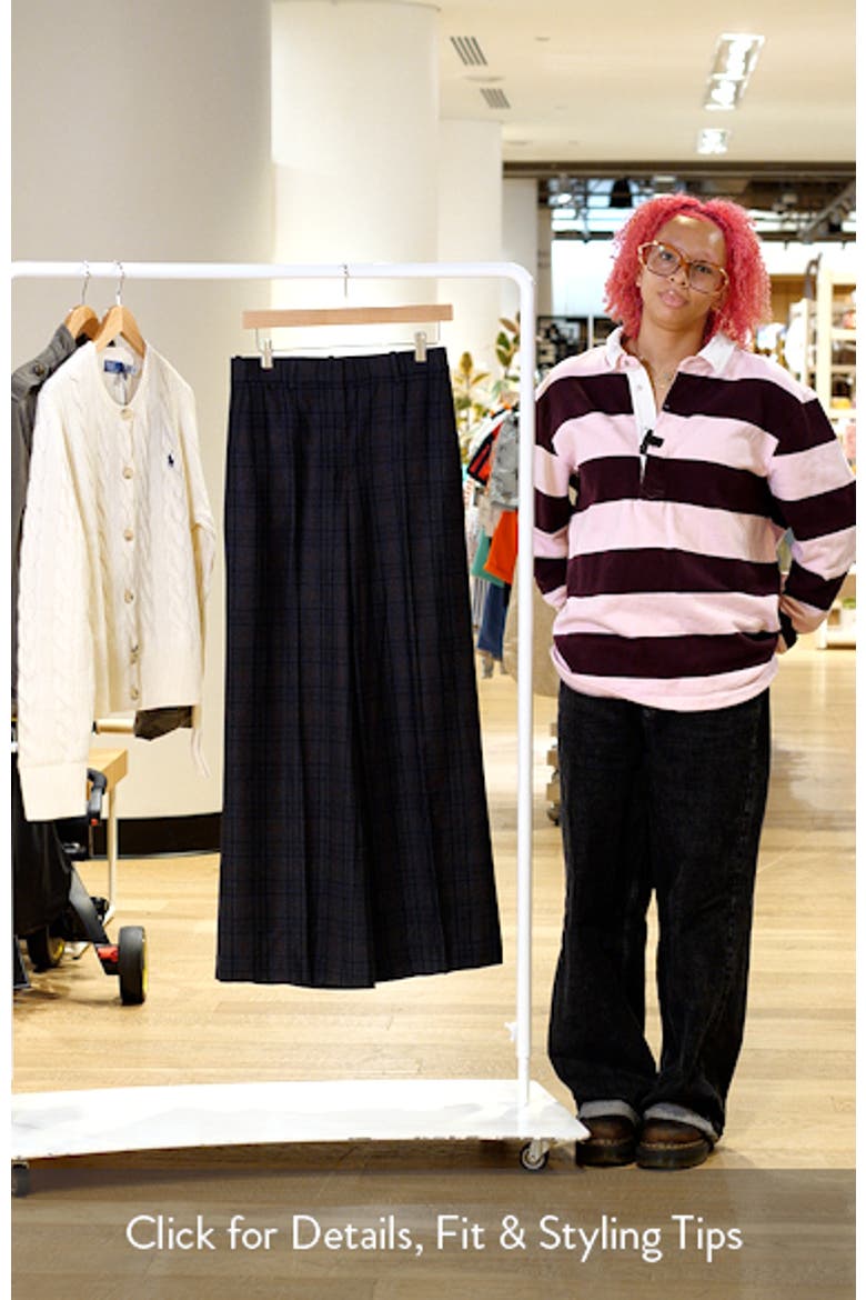 Virgin Wool Wide Leg Trousers video