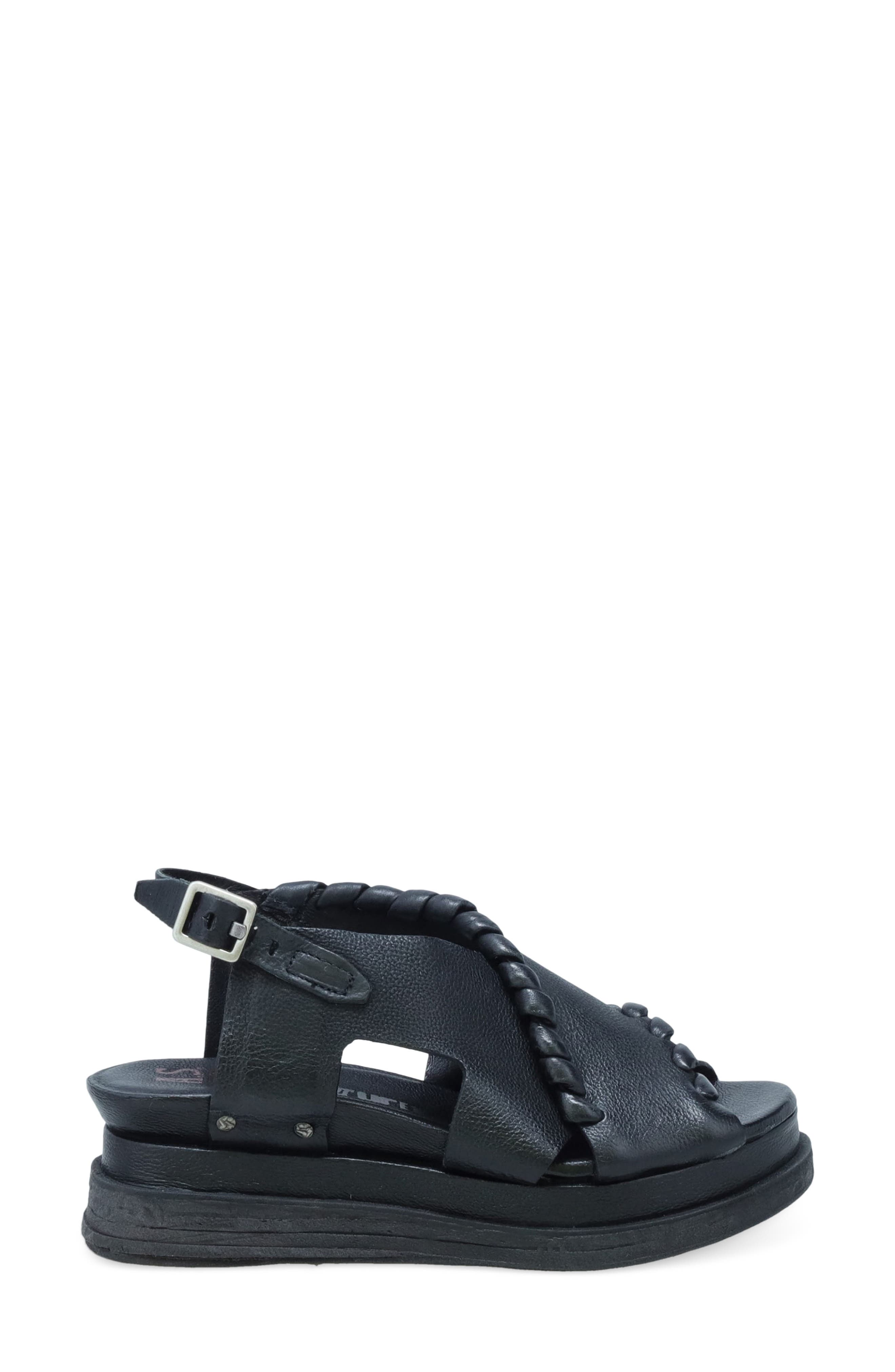 A.S.98 Lumi Platform Sandal, Alternate, color, Black