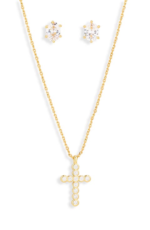 Cailin Cubic Zirconia Necklace & Earrings Gift Set