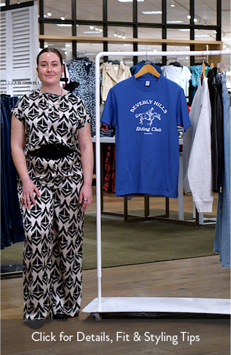 Beverly Hills Riding Club Graphic T-Shirt, sales video thumbnail