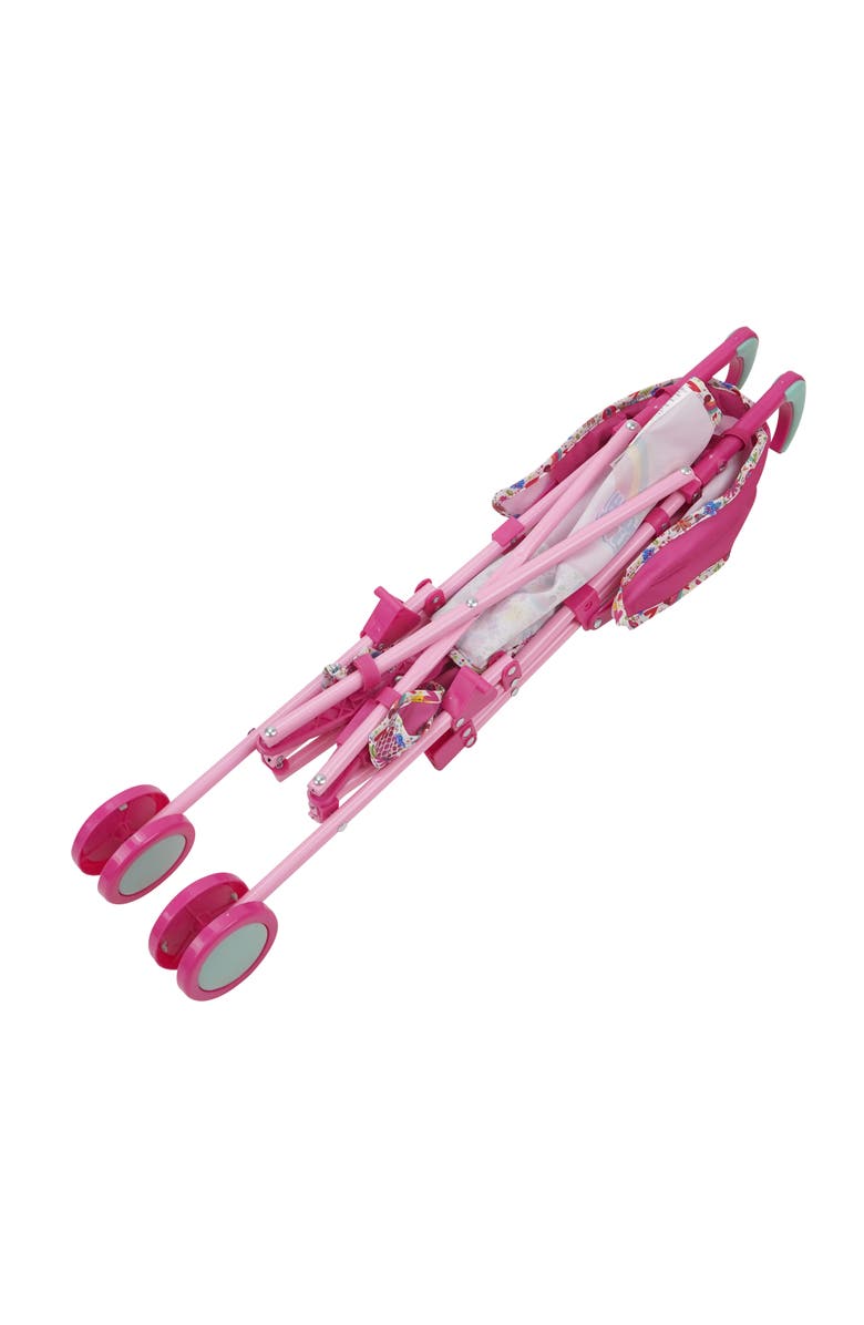 Baby Alive Doll Stroller Pink & Rainbow Fits Dolls Up To 24", Alternate, color, Pink