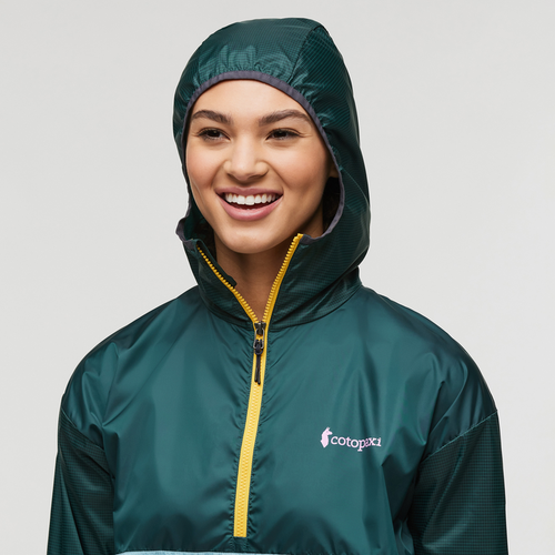 Cotopaxi Teca Half-zip Windbreaker In Green