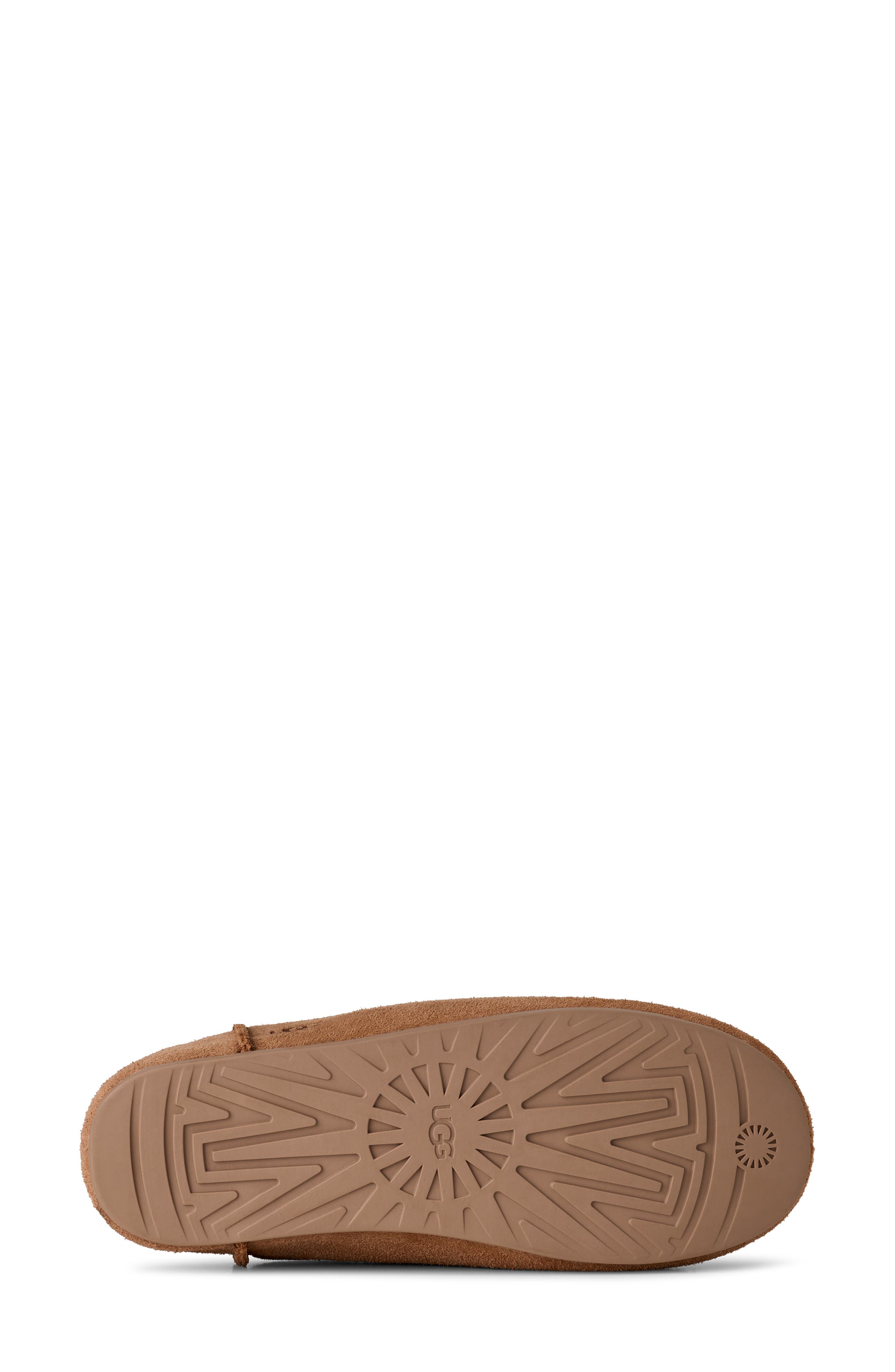 Elea Waterproof Suede Slipper, Alternate, color, CHESTNUT