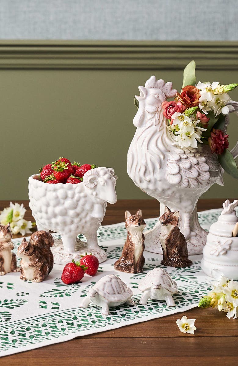 Juliska Clever Creatures Honey/Jam Pot with Lid, Alternate, color, Whitewash