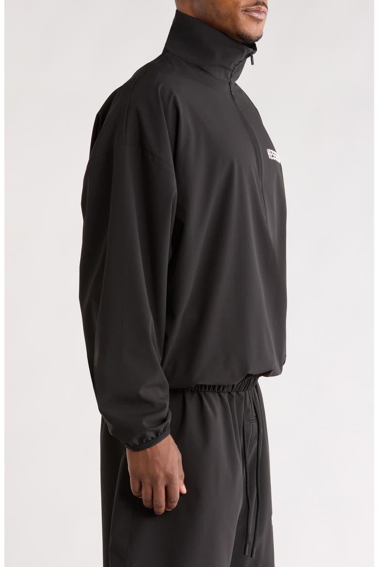 x NBA Half Zip Track Jacket, Alternate, color, BLACK